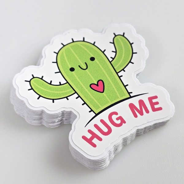 naklejka cięta po obrysie kaktus 2 naklejki cięte po obrysie